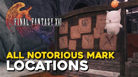 ff16 bounties|Hunt Board Notorious Mark Locations